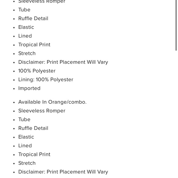 Brand New Fashion Nova Romper Sz 1x - Picture 4 of 4